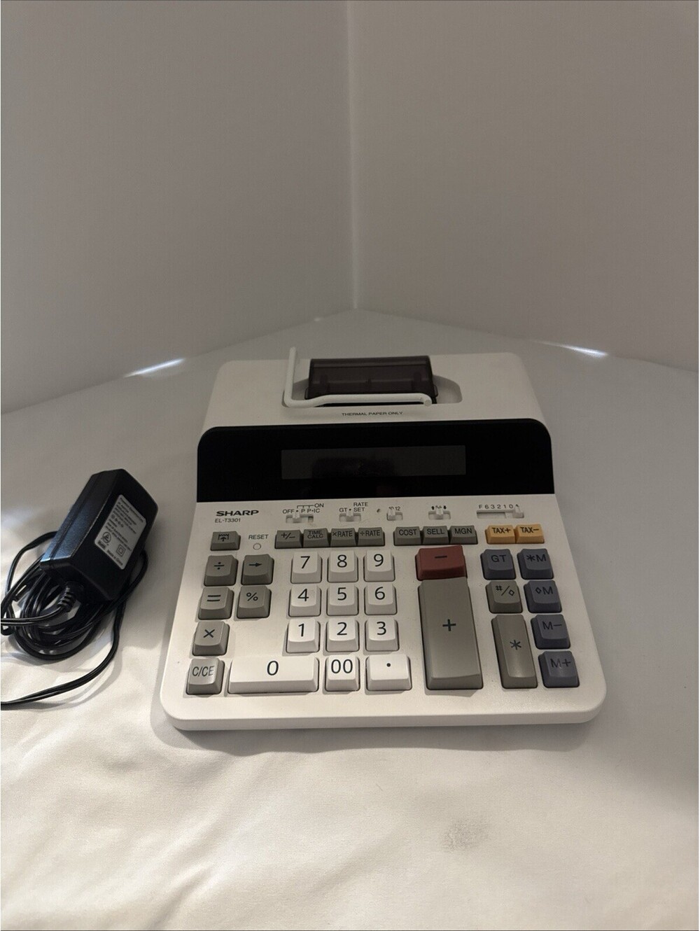 SHARP 12-Digit Thermal Calculator EL-T3301 Large Print (Open Box) - Unused